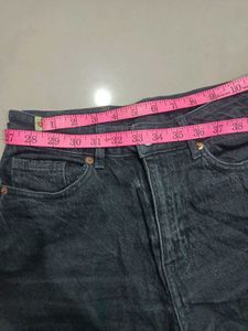 Black Denim Short New Condition Waist Size 28
