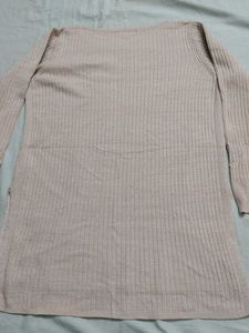 peach colour knit kurti