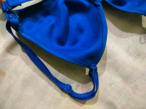 Blue Comfort Bra