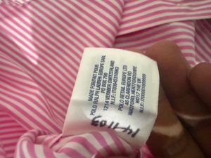 Ralph Lauren Pink Stripe Button-Down Shirt