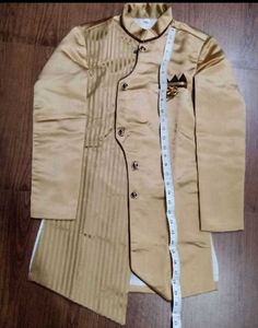 Golden Sherwani for Boys