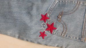 Graphic detail  Light Wash Jeans for girls