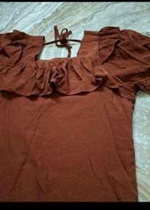 Stylish Ruffled Sleeve Top