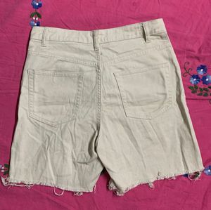 Khaki Denim Jorts