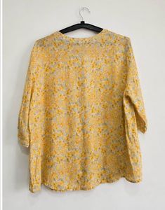 Yellow Floral Print Tunic
