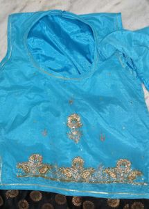 Blue &amp; Black Rajputi Poshak