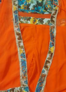 shrara with blouse and shrug
