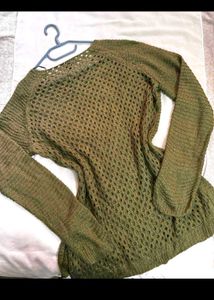 Olive Green Knit Sweater