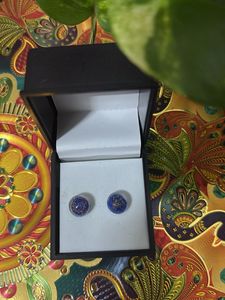 Blue &amp; Gold Cufflinks