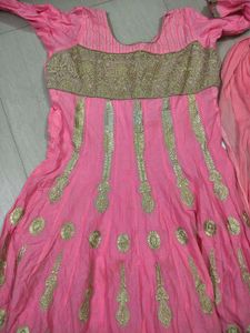 Pink Anarkali kurta