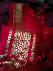 Red coffee Kachivaram Saree