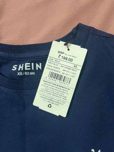 Shein Navy Graphic T-Shirt