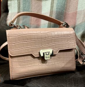 Original Harrods, Mini Brent Croc Embossed Bag