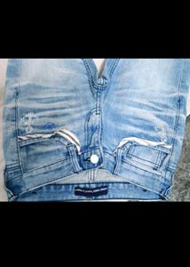 Designer Blue Anchor Print Jeans
