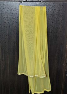 Elegant Yellow &amp; Green Anarkali