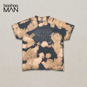 boohoo 'Tokyo Dragon' Acid Wash Graphic Tee