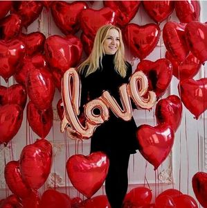 Birthday Decoration  Heart Foil Balloon-2