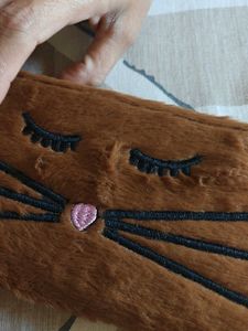 Cute Furry Cat Pouch