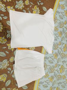 New White &amp; Orange Athletic Set