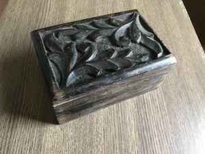 wooden jewellery box