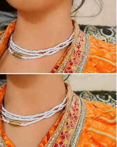 Elegant White Beaded Necklace