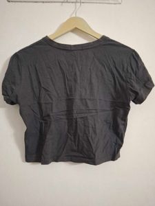 Classic Grey Cropped T-Shirt