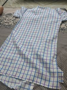 Men's Checked Kurta