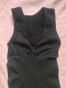 Seamless Black women slim up lift bra + vest
