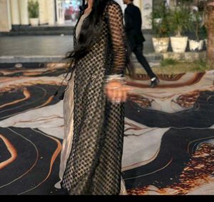Elegant Black Net Embroidered Kurta