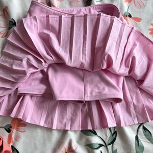 Pink Pleated Skirt