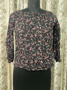 Floral Print Long Sleeve Top