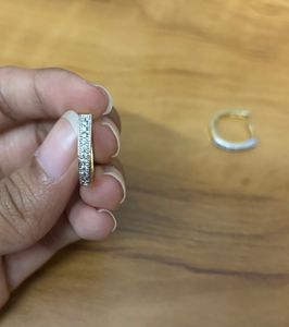 Artificial Diamond 2 In 1 Earrings