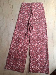 H&amp;M Floral Wide-Leg Pants