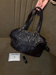 Coach Black Leather Shoulder Bag