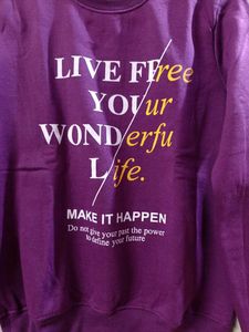 Purple Motivational Graphic Sweatshirt – Unisex