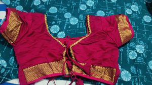 Maroon & Gold Ethnic Blouse