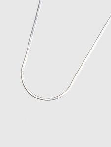 Artificial Elegant Silver Snake Chain Necklace