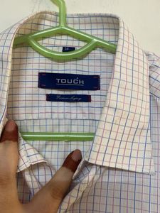 Men's 'Touch' Checkered Button-Down