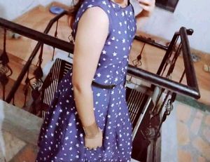 Navy Star Print Fit and Flare Dress