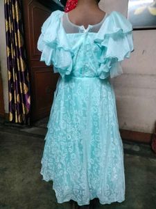 Girls' Light Blue Party Dress