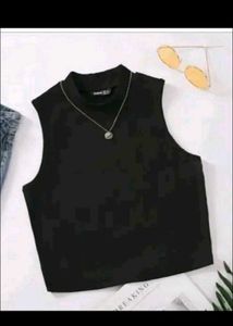 combo of jeans and 3-Pack Ribbed Mock Neck Sleevel