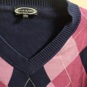 y2k argyle pinterest korean aesthetic sweater