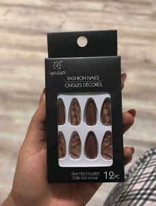 Trendy Chocolate Brown Press-On Nails