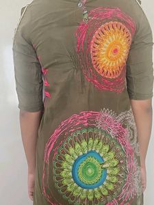 Unique Floral Print Tunic Top