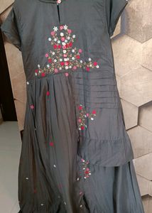 Grey Long Gown For Party