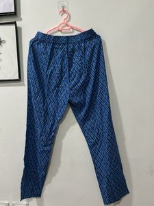 Blue Printed Womens Kurta