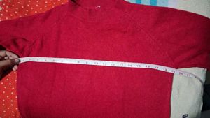 Very Good Quality Red Color Pure Wool Dress