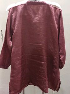 Embroidered Silk Kurta