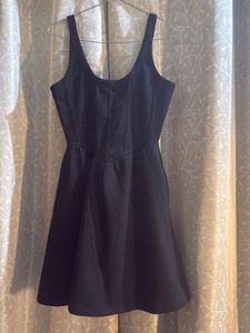 Black Sleeveless Skater Dress
