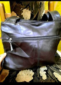 Classic Brown Leather Tote Bag